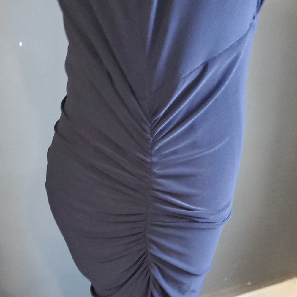 Lauren Ralph Lauren Elegant Navy Midi  Dress - Picture 7 of 12